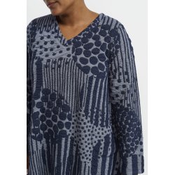 Pont Neuf - Melina Mie Bluse - Stell Blue