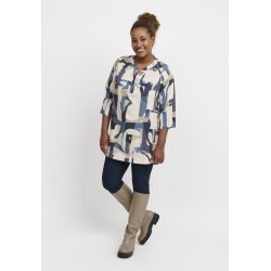 Pont Neuf - Francy Tea Skjorte Bluse - Stell Blue