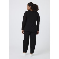Pont Neuf - Enna Bluse - Mesh �rmer - Black