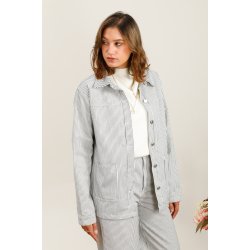 Jakke - M�lkedrenge stribet