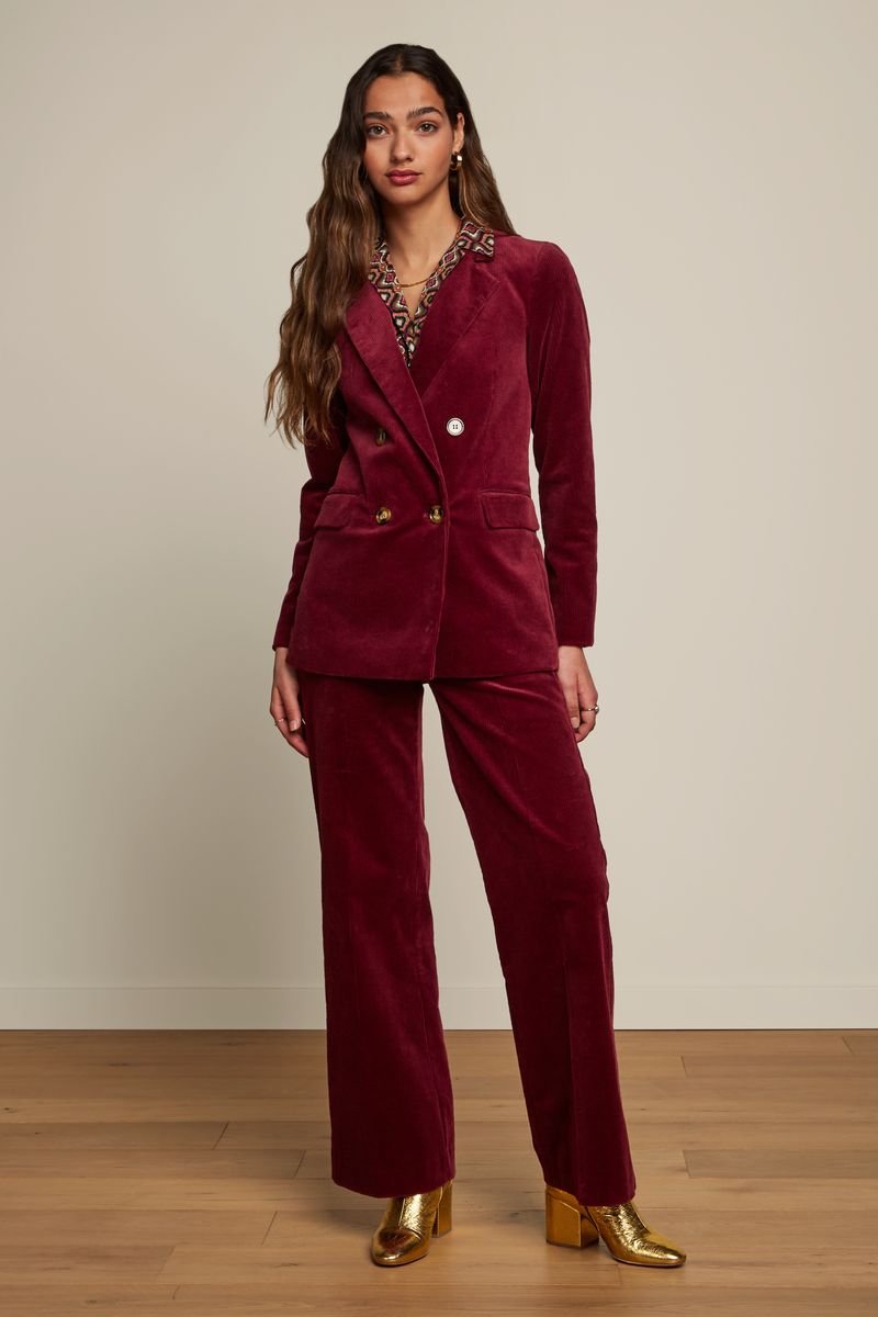 King Louie Marcie Pants Beet Red KING LOUIE Mamelukken