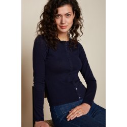 King Louie - Cardi Roundneck Cocoon - Blue