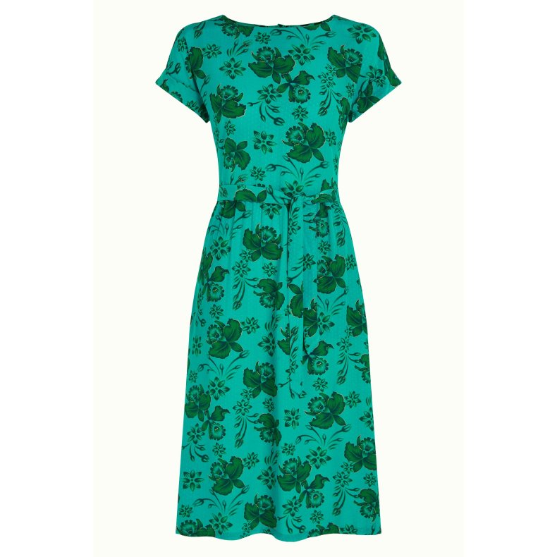 King Louie - Betty Loose Dress Coralie - Aqua Green