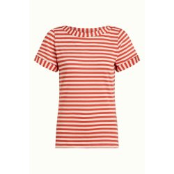 King Louiw - Boatneck Top Chopito Stripe -Summer Fig