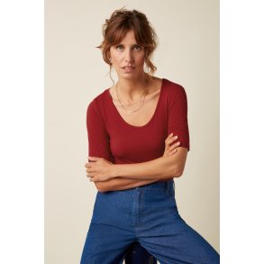 King Louie - Carice Top Uni Rib - Chilli Red 