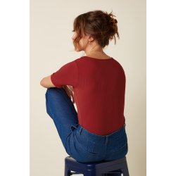 King Louie - Carice Top Uni Rib - Chilli Red 