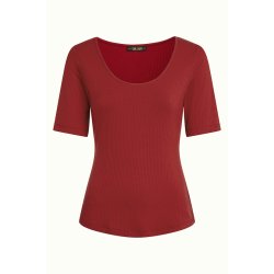 King Louie - Carice Top Uni Rib - Chilli Red 