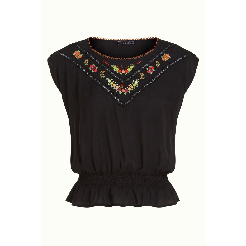 King Louie -  Selly Top Citrine Embroid