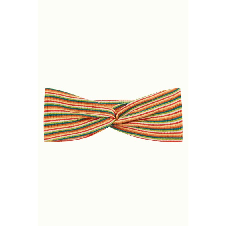 King Louie - Twist Hairband Boxy Stripe - Ponderosa Green