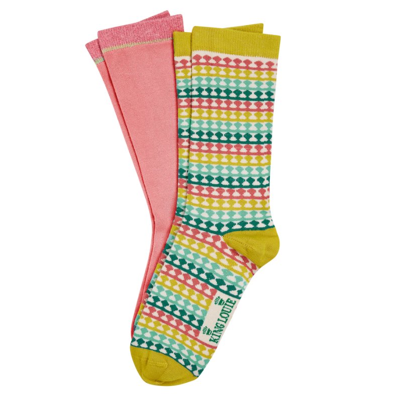 King Louie - Socks 2-Pack Boyed - Light Yellow