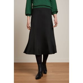 King Louie - Juno Midi Skirt Milano Crepe - Black