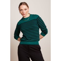 King Louie - Agnes Top Loop Stripe - Peacock Green