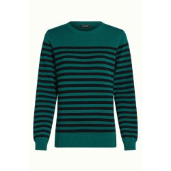 King Louie - Agnes Top Loop Stripe - Peacock Green