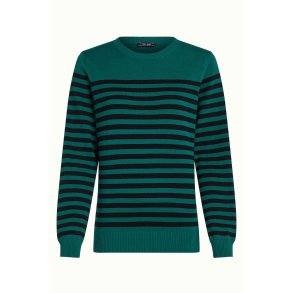 King Louie - Agnes Top Loop Stripe - Peacock Green