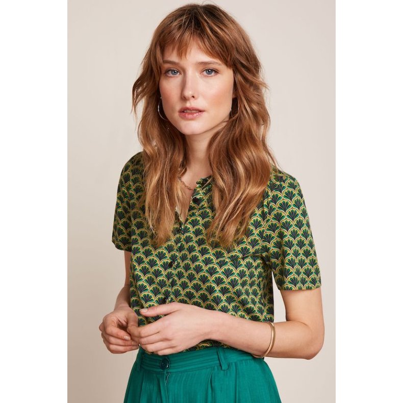King Louie - Maisie Blouse Touche - Beacon Blue