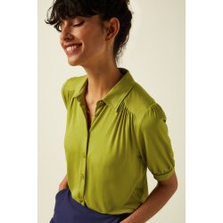 King Louie - Carina Blouse Viscose Light - Green Envy
