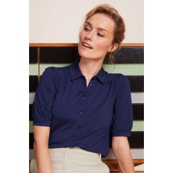 King Louie - Carina Blouse Viscose Light - Beacon blue