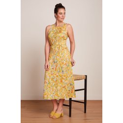 King Louie - Hazel Dress Laundrey - Cream Gold Yellow