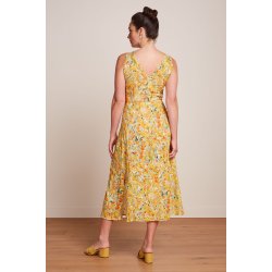 King Louie - Hazel Dress Laundrey - Cream Gold Yellow