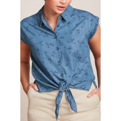 King Louie - Knot Blouse Coco - Moonlight Blue
