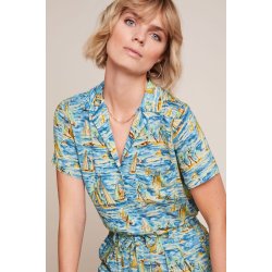 King Louie - Bella Blouse Le Bec - Moonlight Blue