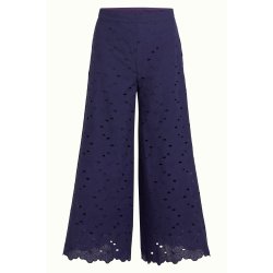 King Louie - Ethel Pants Brava Broderie - Beacon Blue