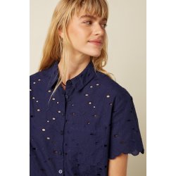 King Louie - Evelina Blouse Brava Broderie - Blue