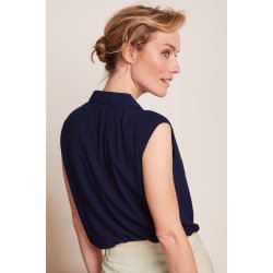 King Louie - July Blouse Tortoise - Evening Blue