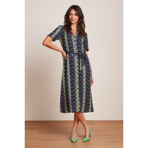 King Louie - Olive Midi Kjole Caen - Black