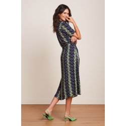 King Louie - Olive Midi Kjole Caen - Black