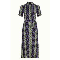 King Louie - Olive Midi Kjole Caen - Black