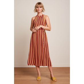 King Louie - Virna Midi Dress Giverny - True red