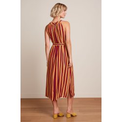 King Louie - Virna Midi Dress Giverny - True red