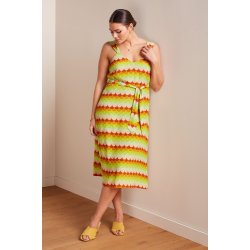 King Louie - Lenny Midi Dress Peaches - Umbre