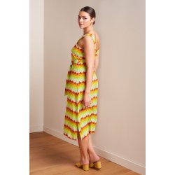 King Louie - Lenny Midi Dress Peaches - Umbre