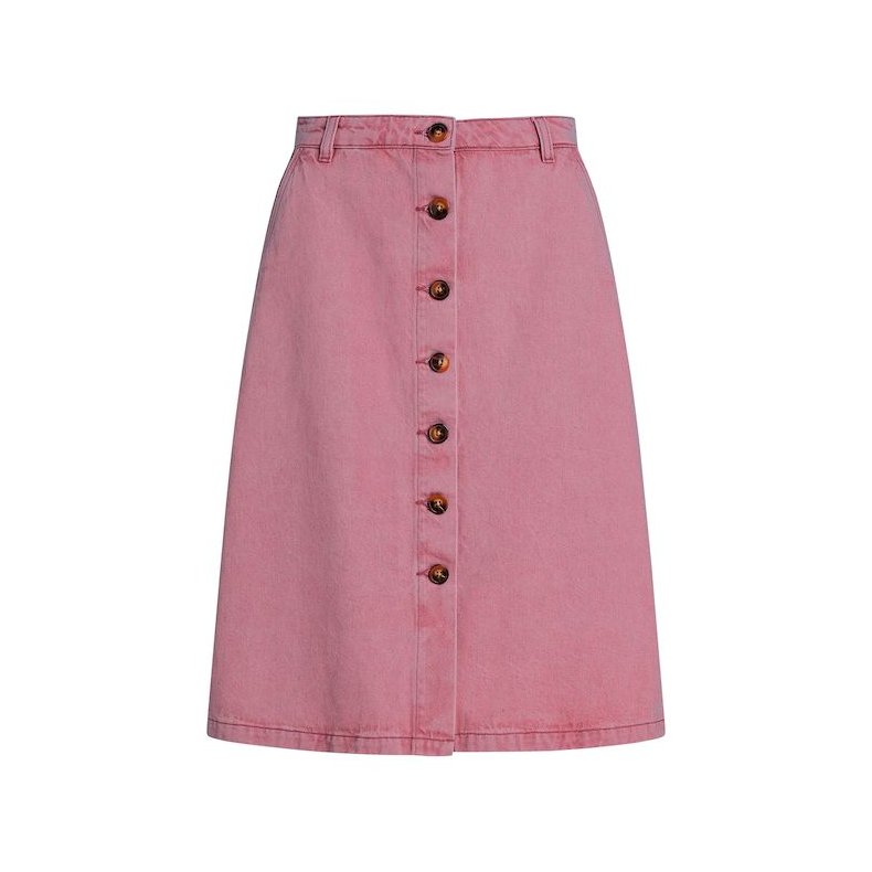 King Louie - Mary Skirt Colored - Denim Mello Rose