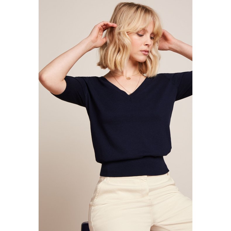 King Louie - Agnes V top. Cocoon - Blue