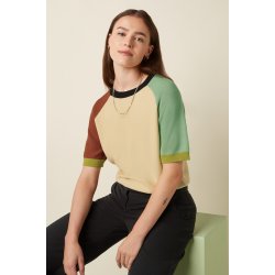 king-louie-mamelukken-niko-kort-strik-farver-sommer-bluse