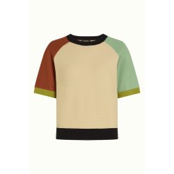 king-louie-mamelukken-niko-kort-strik-farver-sommer-bluse
