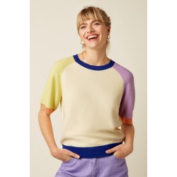 king-louie-mamelukken-niko-kort-strik-farver-sommer-bluse