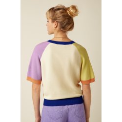 king-louie-mamelukken-niko-kort-strik-farver-sommer-bluse