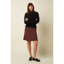 King Louie - Border Skirt Milano Uni - Rum Brown