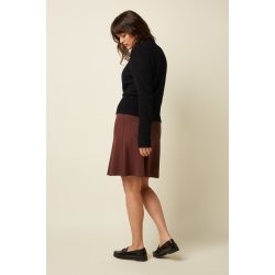 King Louie - Border Skirt Milano Uni - Rum Brown