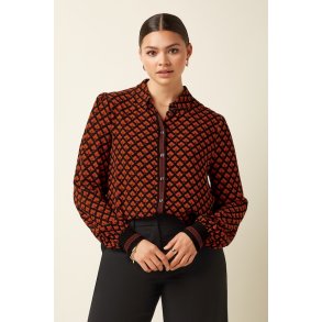 King Louie - Maisie Blouse Moire - Black