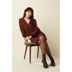 King Louie - Marjorie Dress Moire - Black