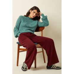 King Louie - Rosa Pants Woven Crepe - Carbernet Red