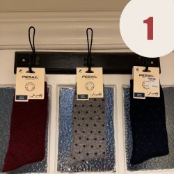 3 Par Uld sokker str. 40-46 - Vlg Farve