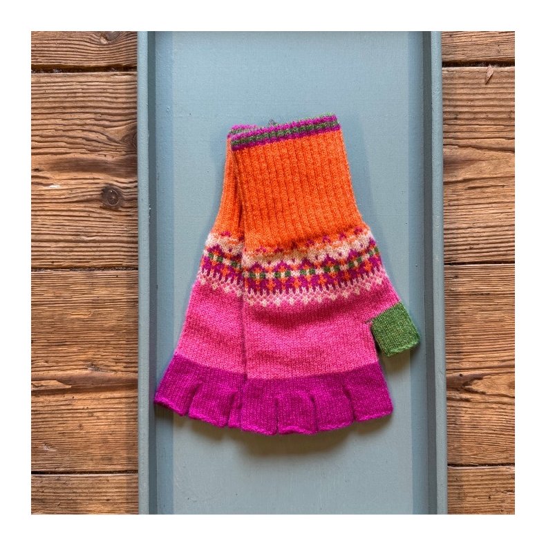 Alloa Fingerless Gloves tulips - ERIBE - Mamelukken