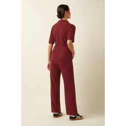 King Louie - Doris Jumpsuit Woven Crepe - Carbernet Red