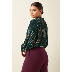 King Louie - Bella Blouse Twirl - Pine green